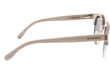 Image of Earth Wood Kai Polarized Sunglass, Beige/Silver, One Size, ESG024GY