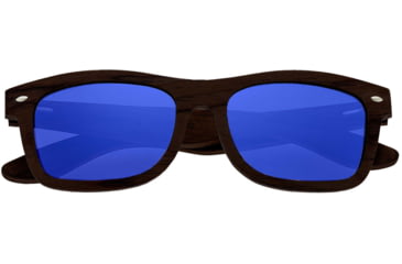 Image of Earth Wood Maya Sunglasses, Ebony Frame, Blue Lens, Polarized, One Size, ESG005E