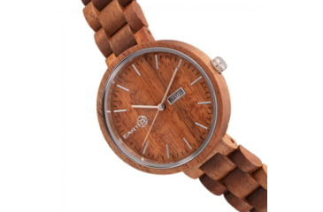 Image of Earth Wood Mimosa Bracelet Watch w/Day/Date, Olive, One Size, ETHEW5404