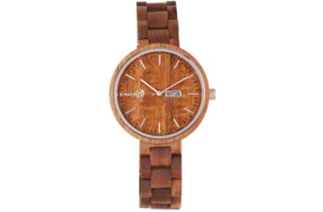 Image of Earth Wood Mimosa Bracelet Watch w/Day/Date, Olive, One Size, ETHEW5404