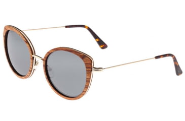 Image of Earth Wood Oreti Polarized Sunglass, Annato/Silver, One Size, ESG037AN