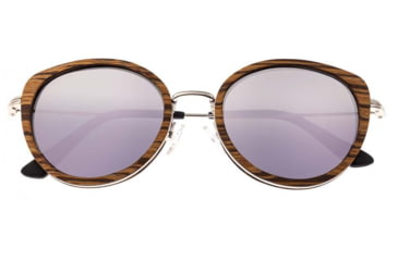 Image of Earth Wood Oreti Polarized Sunglass, Zebrawood/Purple, One Size, ESG037ZW