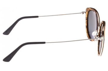 Image of Earth Wood Oreti Polarized Sunglass, Zebrawood/Purple, One Size, ESG037ZW