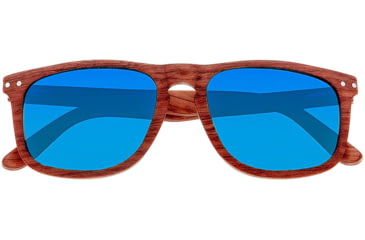 Image of Earth Wood Pacific Polarized Sunglass, Brown/Blue, One Size, ESG008BL
