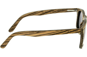 Image of Earth Wood Pacific Polarized Sunglass, Zebrawood/Grey, One Size, ESG008SL