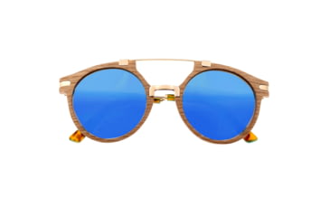 Image of Earth Wood Polarized Sunglasses, White Oak/Blue, ESG034W, White Oak/Blue, One Size, ESG034W