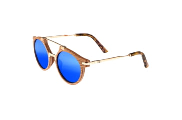 Image of Earth Wood Polarized Sunglasses, White Oak/Blue, ESG034W, White Oak/Blue, One Size, ESG034W