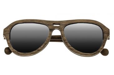 Image of Earth Clearwater Sunglasses. Walnut Rosewood Wood Frame, Black Lens, ESG046WR
