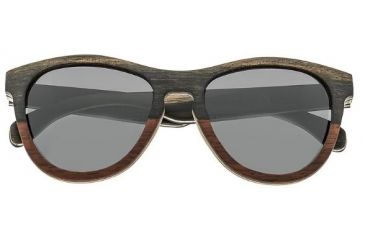 Image of Earth Del Carmen Sunglasses, Ebony Maple Wood Frame, Black Lens, ESG002EM
