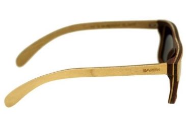Image of Earth Lanikai Sunglasses, Bamboo Ebony Wood Frame, Yellow Lens, ESG014BE