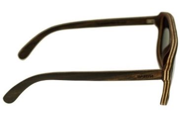 Image of Earth Playa Sunglasses, Ebony Maple Wood Frame, Yellow Lens, ESG062EM