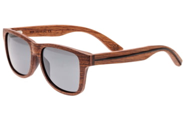 Image of Earth Wood Solana Polarized Sunglass, Red Rosewood/Black, One Size, ESG004R