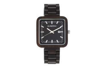 Image of Earth Wood Berkshire Bracelet Watch w/Date, Dark Brown, One Size, ETHEW5702