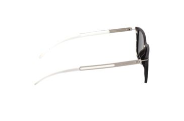 Image of Earth Wood Doumia Polarized Sunglass, Black Butterfly/Silver, One Size, ESG043BS
