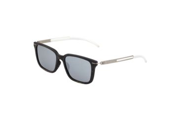 Image of Earth Doumia Polarized Sunglasses - Unisex, Black Butterfly/Silver, One Size, ESG043BS