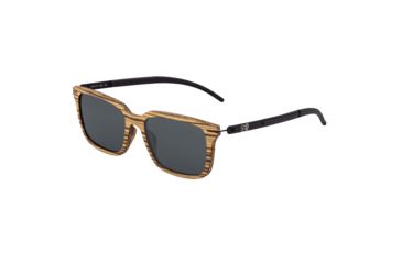 Image of Earth Doumia Polarized Sunglasses - Unisex, Zebrawood/Black, One Size, ESG043ZB