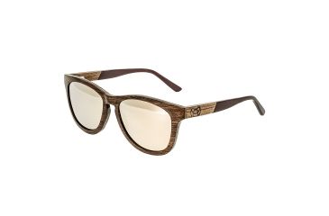Image of Earth Wood Cove Sunglasses, Red Frame, Gold/Yellow Lenses, ESG010RG