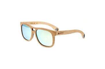 Image of Earth Wood Las Islas Sunglasses, Khaki Frame, Yellow Lenses, ESG055M