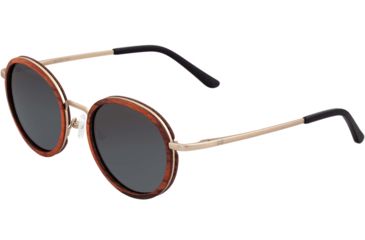 Image of Earth Himara Polarized Sunglasses - Unisex, Red Rosewood/Black, One Size, ESG039RG