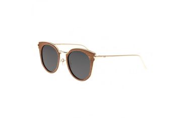 Image of Earth Karekare Polarized Sunglasses, Red Rosewood/Black, One Size, ESG028R