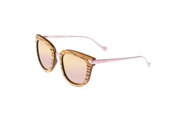 Image of Earth Nissi Polarized Sunglasses, Zebrawood/Rose Gold, One Size, ESG033ZW