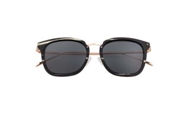 Image of Earth Wood Nosara Polarized Sunglass, Black Butterfly/Black, One Size, ESG047BR