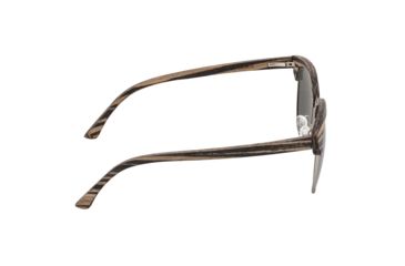 Image of Earth Wood Sassel Polarized Sunglass, Ebony/Silver, One Size, ESG045ES