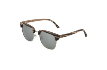 Image of Earth Sassel Polarized Sunglasses - Unisex, Ebony/Silver, One Size, ESG045ES