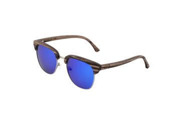 Image of Earth Sassel Polarized Sunglasses - Unisex, Swiss Walnut/Blue, One Size, ESG045WS