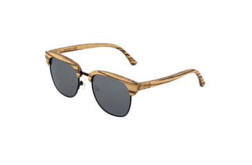 Image of Earth Wood Sassel Polarized Sunglass, Zebrawood/Black, One Size, ESG045ZB