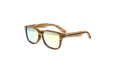 Image of Earth Solana Polarized Sunglasses, Brown Stripe/Yellow Green, ESG004Z