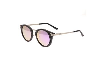 Image of Earth Zale Polarized Sunglasses, Black Stripe/Pink, ESG026PK