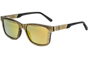 Image of Earth Wood Tide Polarized Sunglass, Brown/Gold-Yellow, One Size, ESG009GD