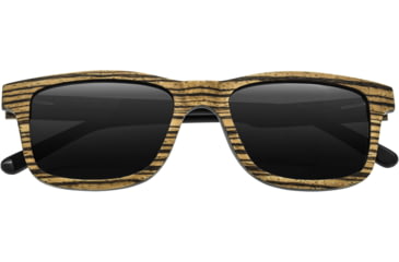 Image of Earth Wood Tide Polarized Sunglass, Zebrawood/Black, One Size, ESG009GR