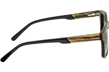Image of Earth Wood Tide Polarized Sunglass, Zebrawood/Black, One Size, ESG009GR