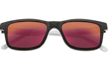 Image of Earth Wood Tide Sunglasses, Ebony Frame, Red/Yellow Lenses, ESG009BR