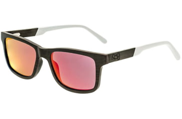 Image of Earth Wood Tide Sunglasses, Ebony Frame, Red/Yellow Lenses, ESG009BR