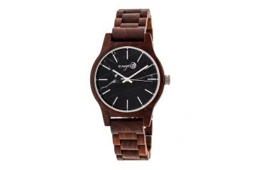 Image of Earth Wood Tuckahoe Marble-Dial Bracelet Watch, Multicolor/Red ETHEW4803