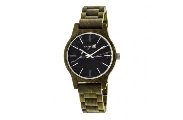 Image of Earth Wood Tuckahoe Marble-Dial Bracelet Watch, Multicolor/Olive ETHEW4804