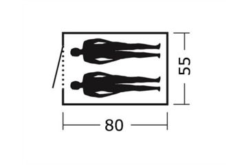 Image of Easy Camp 2 Person Comet 200 Tent, Orange / Gold, 120185