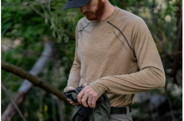 Image of Eberlestock Selway Merino Long Sleeve Baselayer, Gunmetal, Medium, SCGM