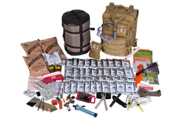Image of Echo-Sigma Emergency Systems Bug Out Bag Emergency Preparedness Kit, Coyote, ES-BOB-COY