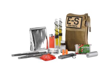 Image of Echo-Sigma Emergency Systems Bug Out Bag Emergency Preparedness Kit, Coyote, ES-BOB-COY