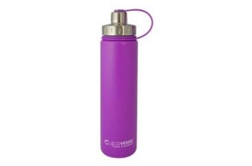 Image of Eco Vessel Boulder Insulated Water Bottle, 24 Oz, Purple, BLD700PH