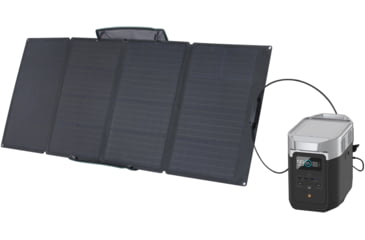 Image of EcoFlow DELTA 2 w/ 1 Portable Solar Panel, 160W, Black, DELTA2-160W