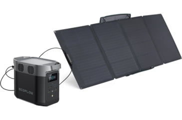 Image of EcoFlow DELTA 2 w/ 1 Portable Solar Panel, 400W, Black, DELTA2-400W