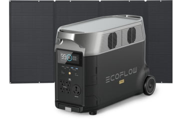 Image of EcoFlow DELTA Pro Portable Power Station w/One 400W Solar Panel, Black, DELTAPro-400W-US