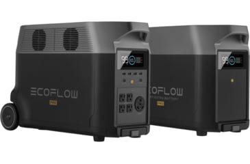 Image of EcoFlow DELTA Pro Portable Power Station w/One Extra Battery, Black, DELTAPro-DELTAProEB-US