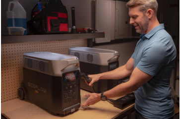 Image of EcoFlow DELTA Pro Portable Power Station w/One Extra Battery, Black, DELTAPro-DELTAProEB-US