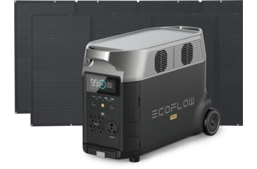 Image of EcoFlow DELTA Pro Portable Power Station w/Two 400W Solar Panels, Black, DELTAPro-400W2-US